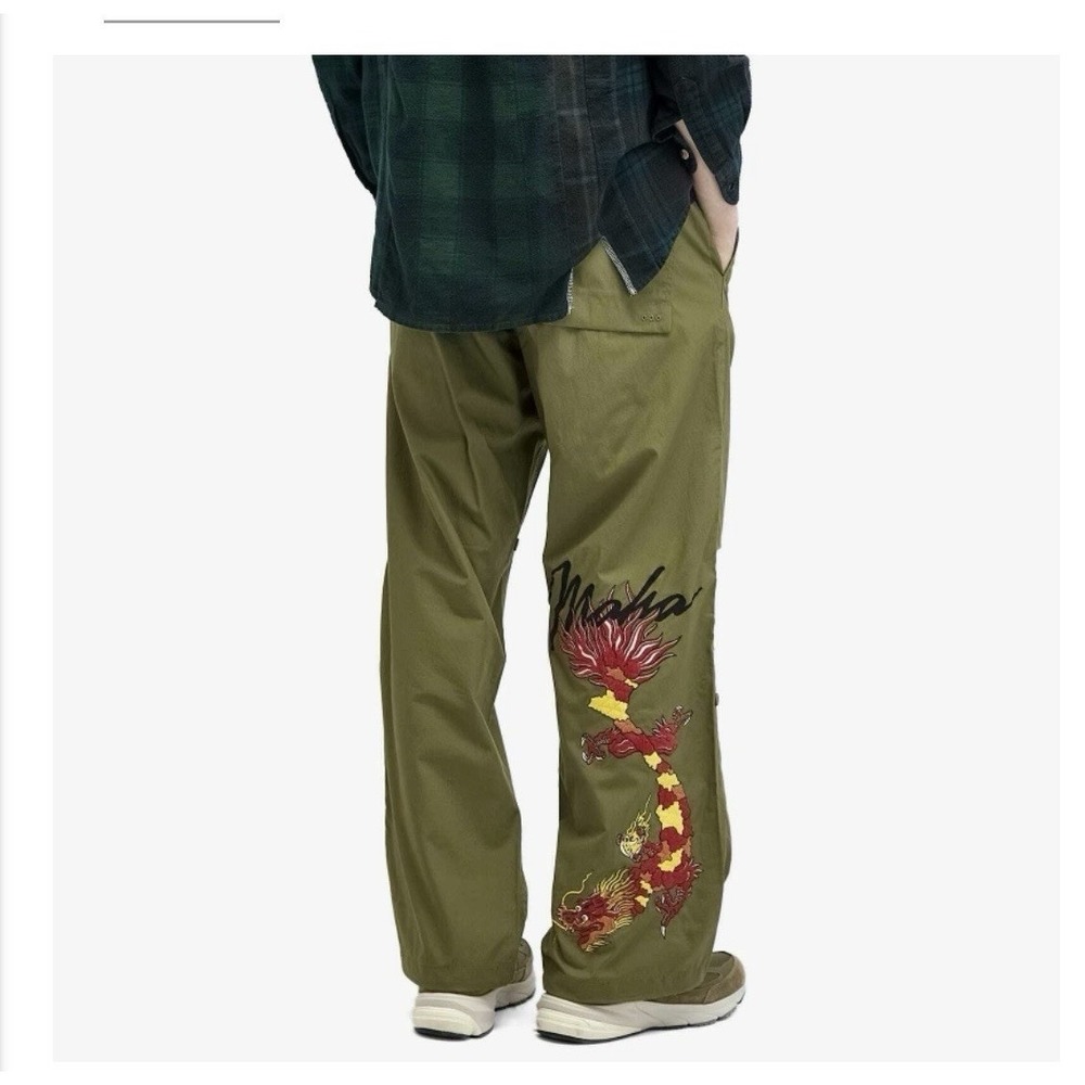 Maharishi Men's Year Of The Dragon Loose Snopants in Olive Sz XXXL New